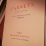 Albert camus,carnets,1935-1951, lithographies de carzou,les éditions sauret