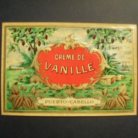 Etiquette crème de vanille
