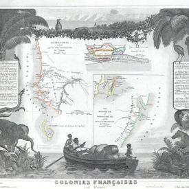 Colonies françaises en afrique sénégal,madagascar,ile de gorée et de la gambie 