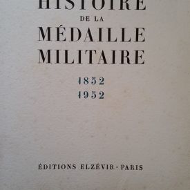Histoire de la médaille militaire 1852-1952_par jean vertex-les carrefours du haut-merite