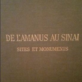 De l'amanus au sinai. sites et monuments de maurice dunand