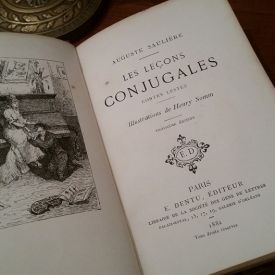 Les leçons conjugales :contes lestes sauliere (auguste)  edition de 1882
