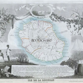 Levasseur carte ile de la réunion 1850