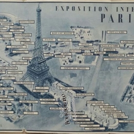 Plan guide exposition internationale paris 1937